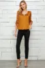 Orange 3/4 Sleeve Bubble Blouse sold by Dress Barn