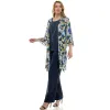 Blue & Green Pantset With Necklace sold by Dress Barn
