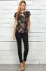 Poppi Black Flutter Sleeve Blouse sold by Dress Barn