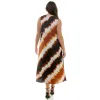 Diagonal Print Sleeveless Midi Dress - Plus sold by Dress Barn