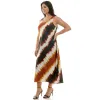 Diagonal Print Sleeveless Midi Dress - Plus sold by Dress Barn