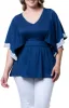 Sarah Lace Trim Top - Plus sold by Dress Barn