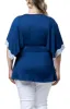 Sarah Lace Trim Top - Plus sold by Dress Barn