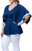 Sarah Lace Trim Top - Plus sold by Dress Barn