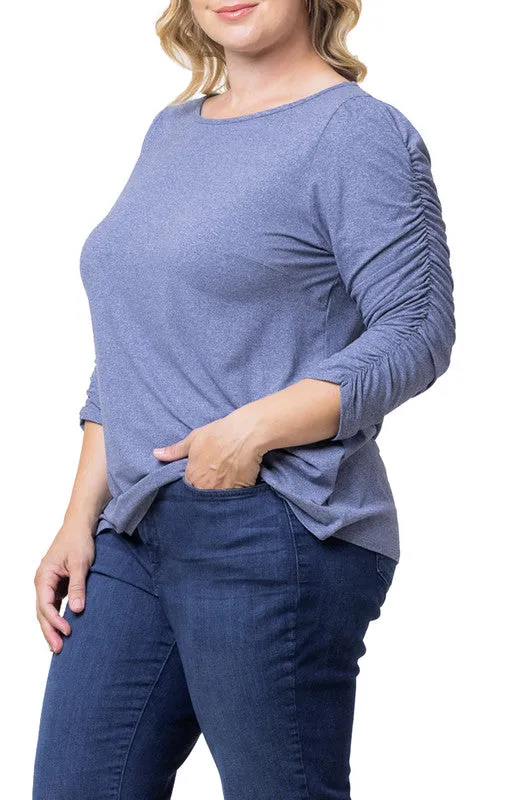 Reverie Ruched Top - Plus sold by Dress Barn product image thumbnail 5