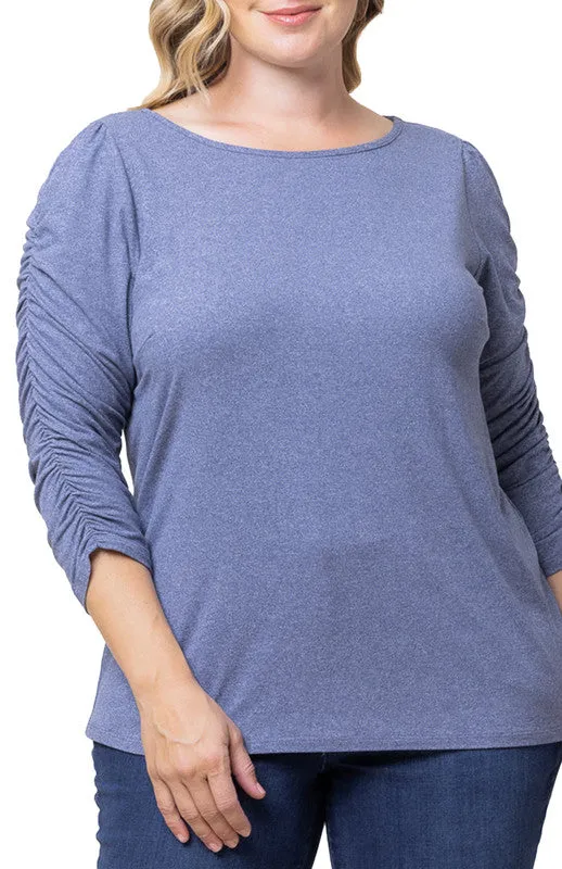 Reverie Ruched Top - Plus sold by Dress Barn product image thumbnail 4