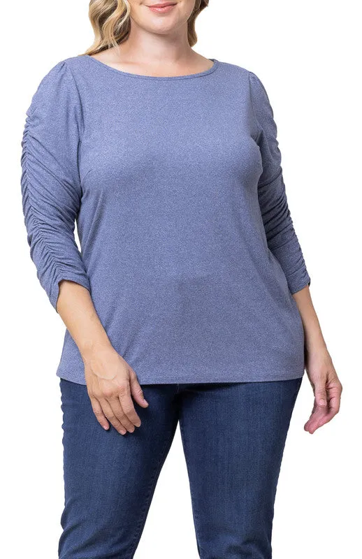 Reverie Ruched Top - Plus sold by Dress Barn product image thumbnail 2