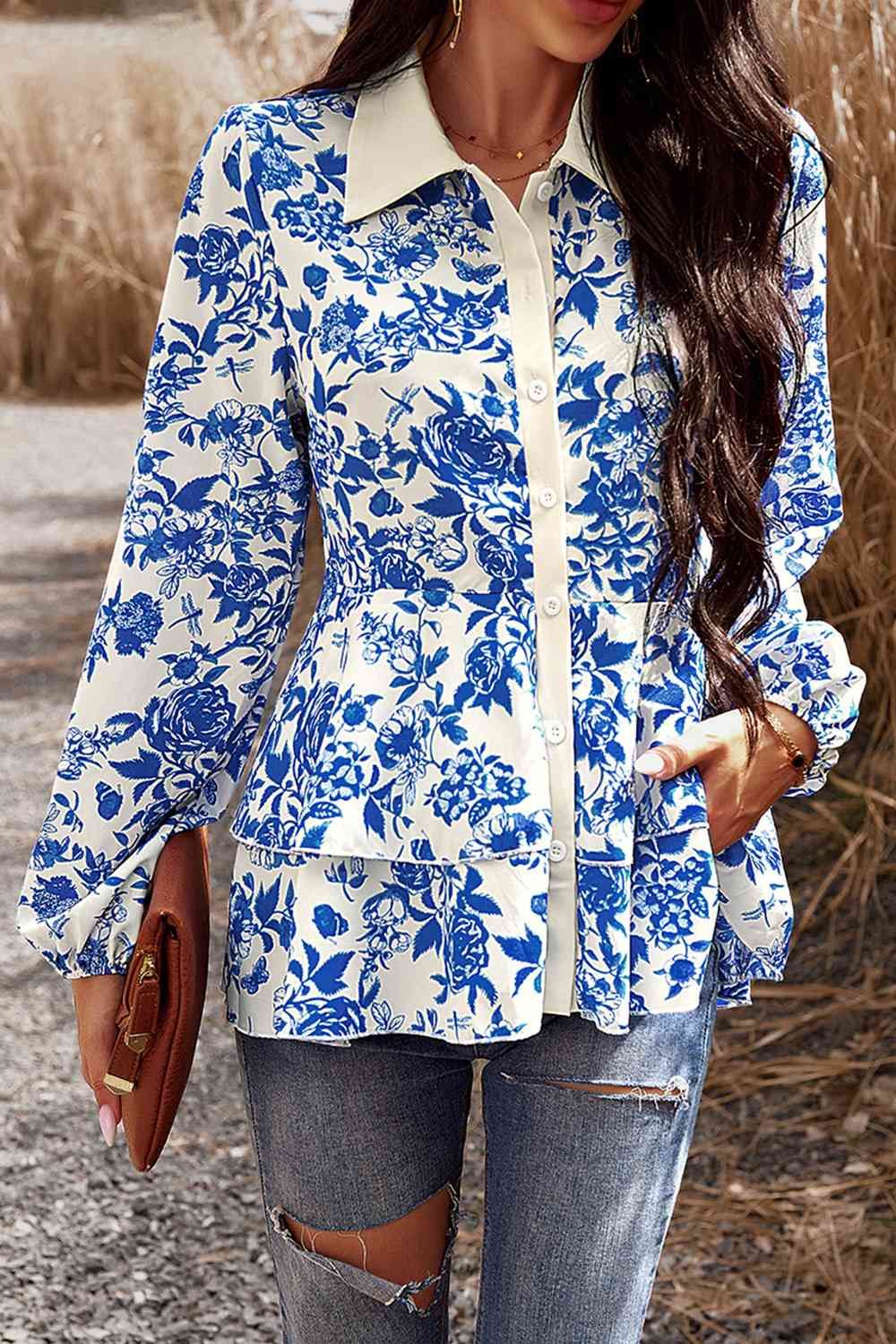Lagune Peplum Shirt sold by Dress Barn