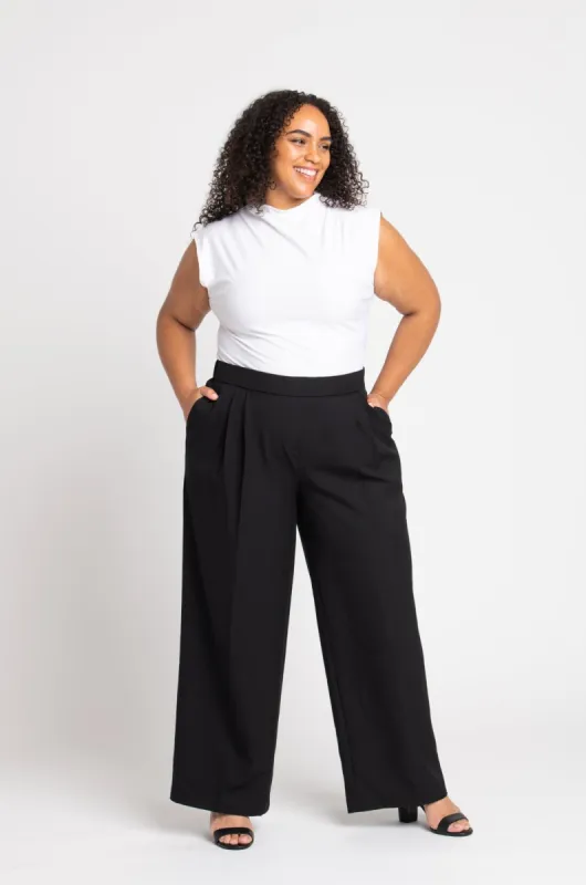 Roz & Ali Pleated Wide Leg Trouser Pants - Plus sold by Dress Barn