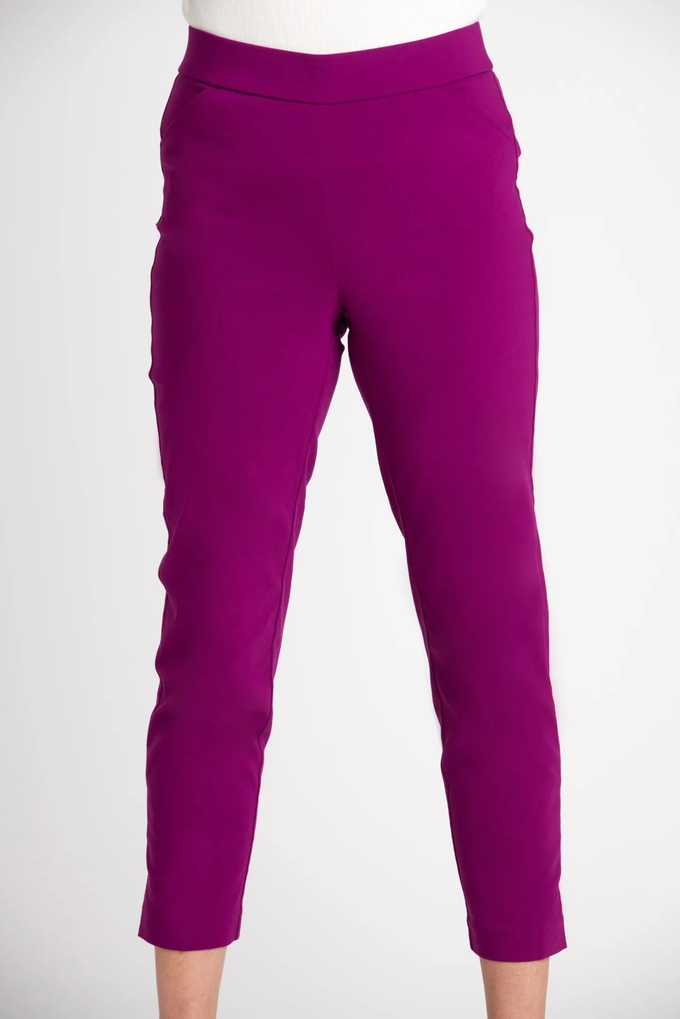 Roz & Ali Superstretch Magenta Pull On Ankle Pants sold by Dress Barn product image thumbnail 2
