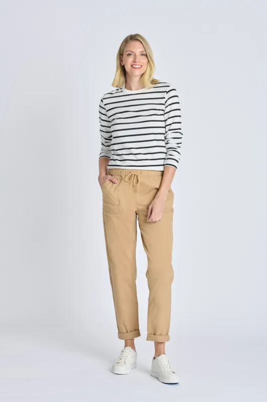 Westport Khaki Weekender Twill Jogger sold by Dress Barn