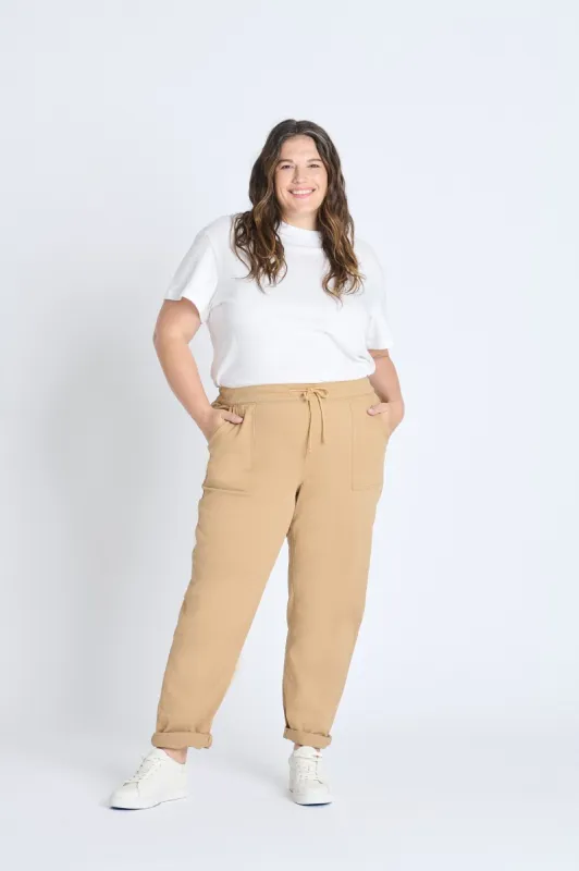 Westport Khaki Weekender Twill Jogger - Plus sold by Dress Barn