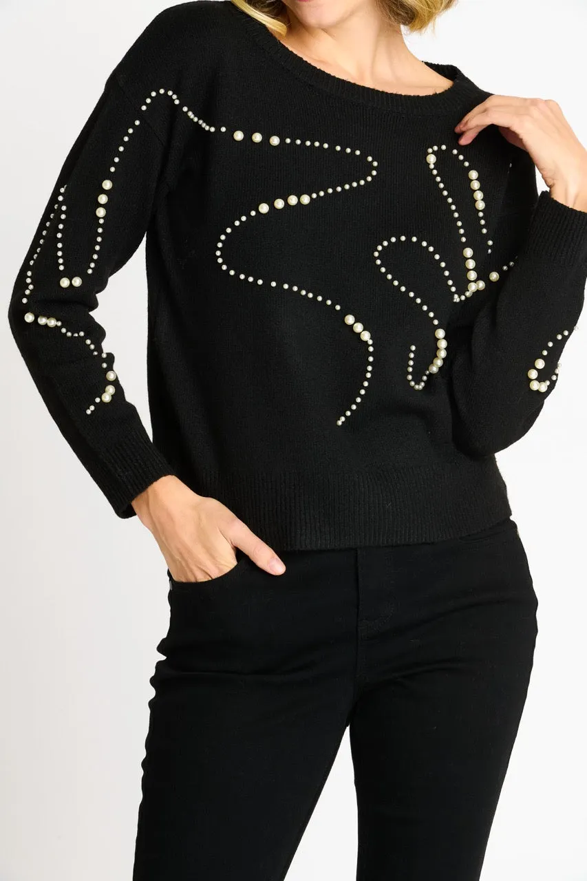 Pearl Swirl Crewneck Sweater sold by Dress Barn product image thumbnail 2