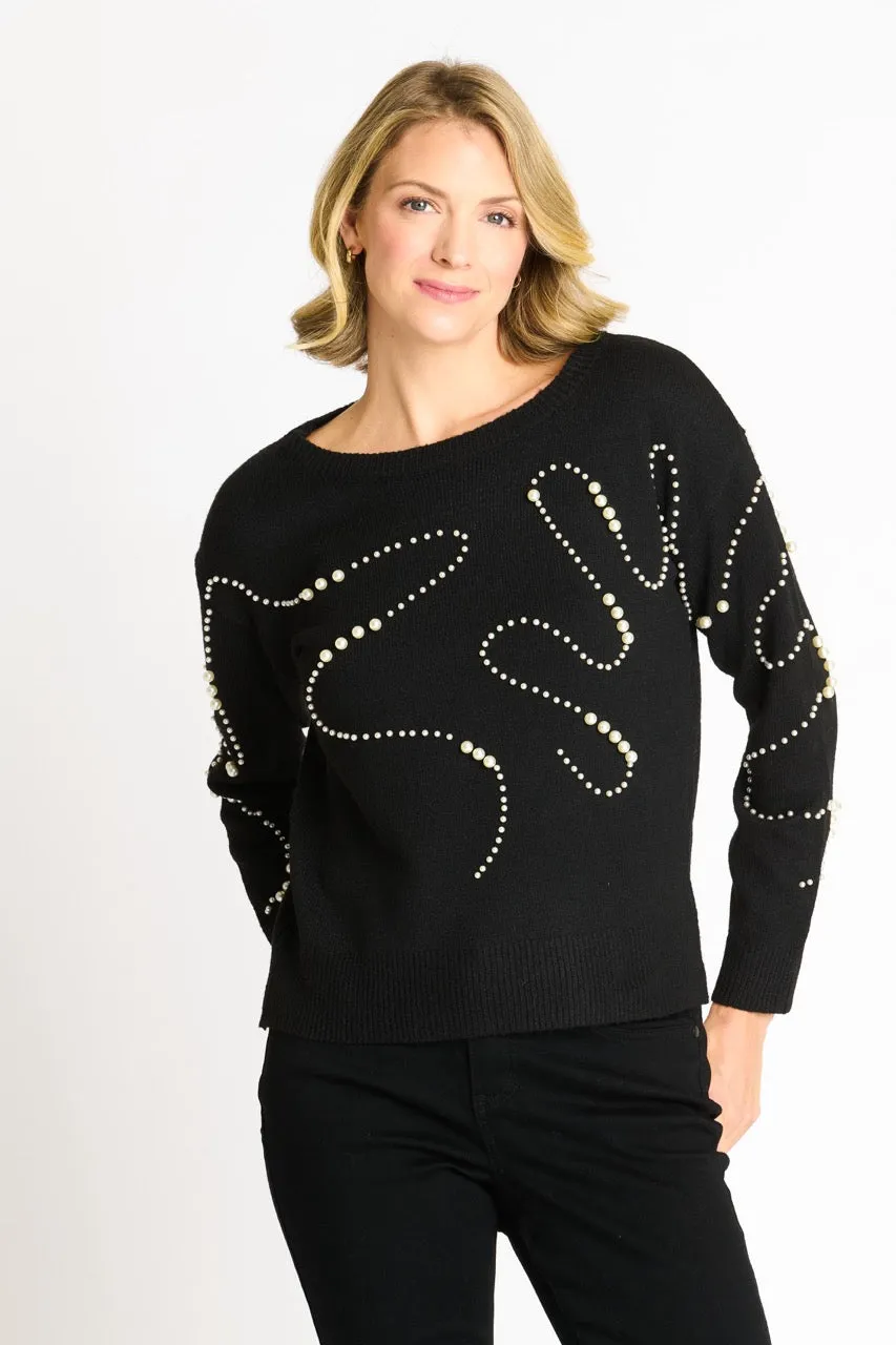 Pearl Swirl Crewneck Sweater sold by Dress Barn product image thumbnail 3