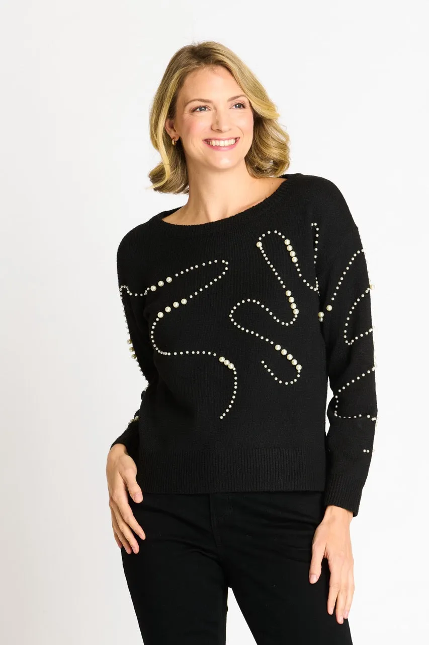 Pearl Swirl Crewneck Sweater sold by Dress Barn