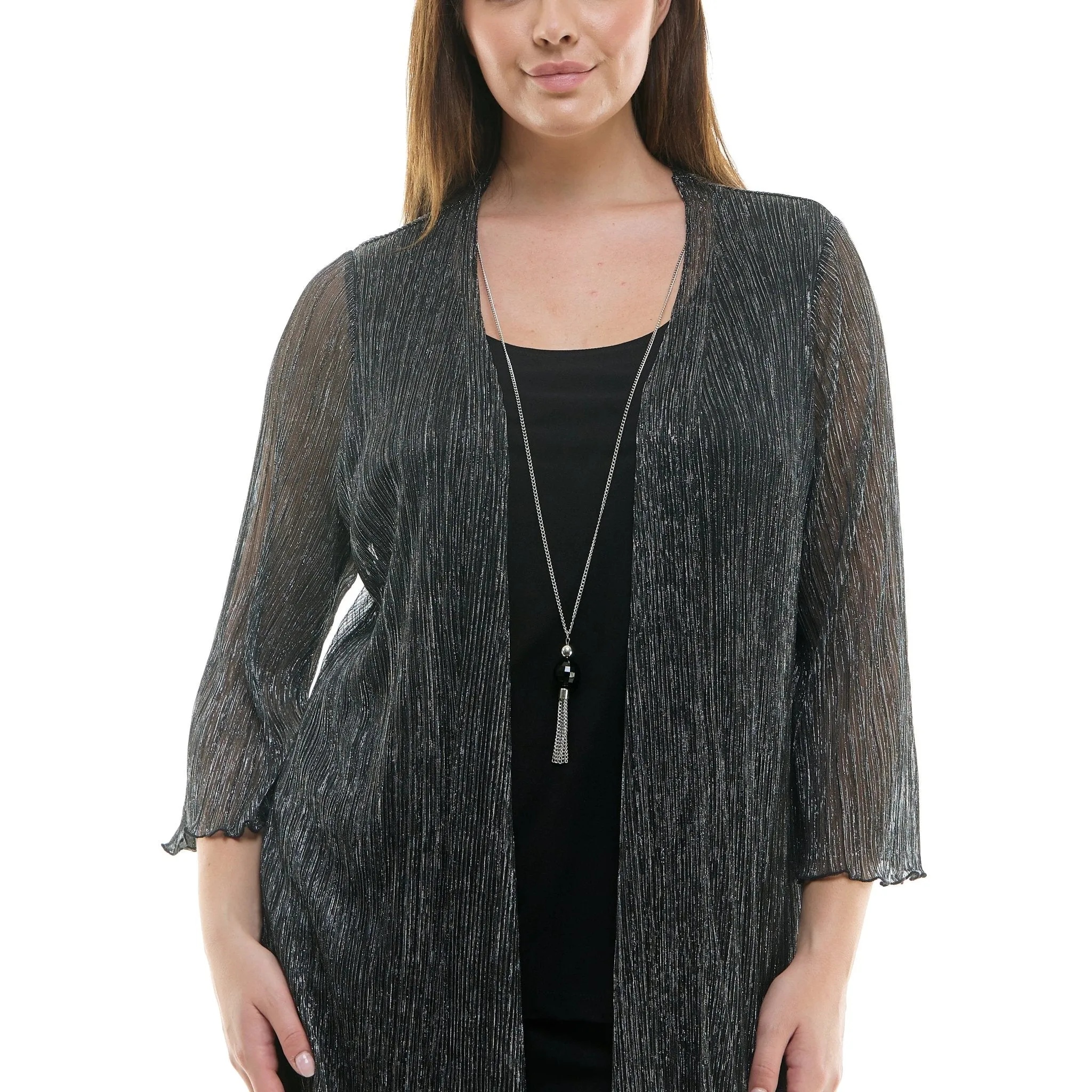 2Fer Pant Set w/ Detachable Necklace - Plus sold by Dress Barn product image thumbnail 2