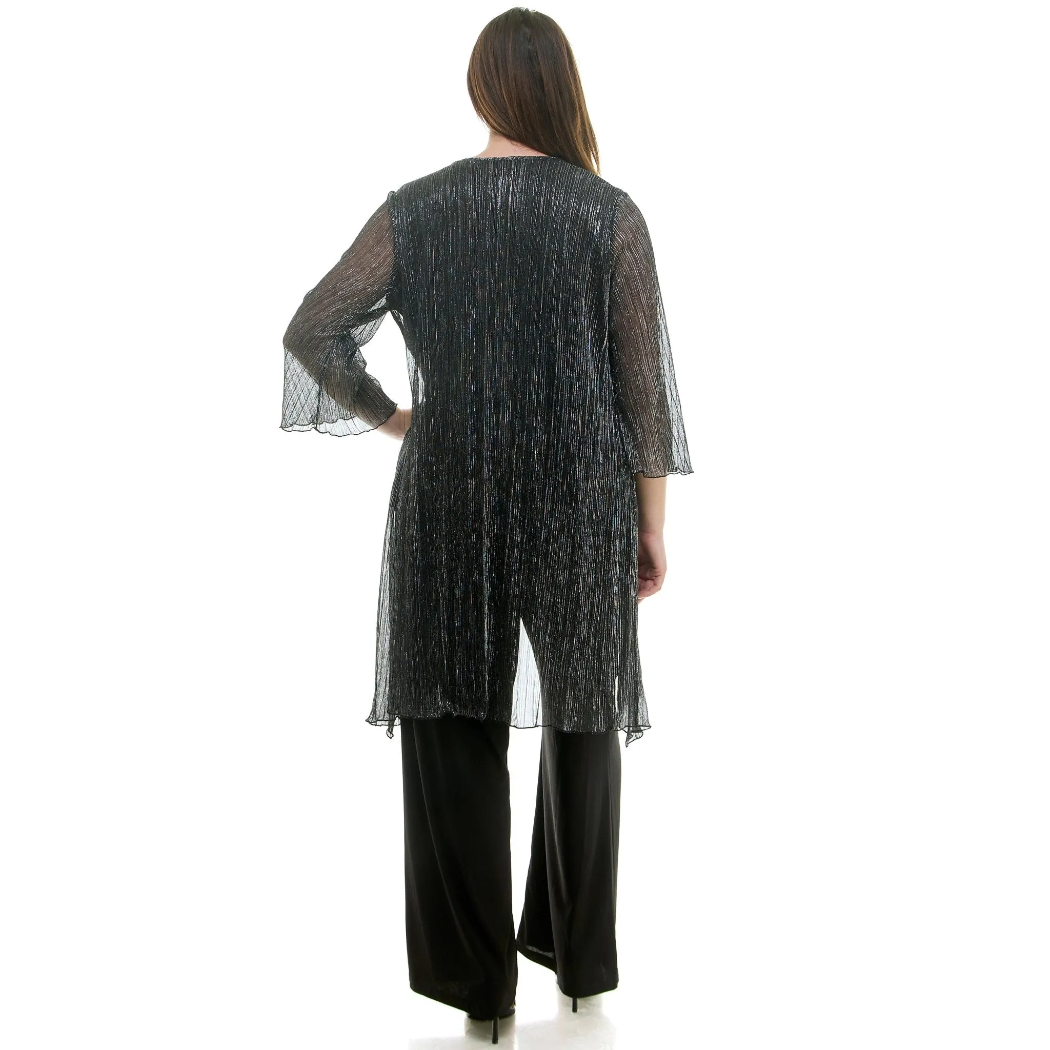 2Fer Pant Set w/ Detachable Necklace - Plus sold by Dress Barn product image thumbnail 3