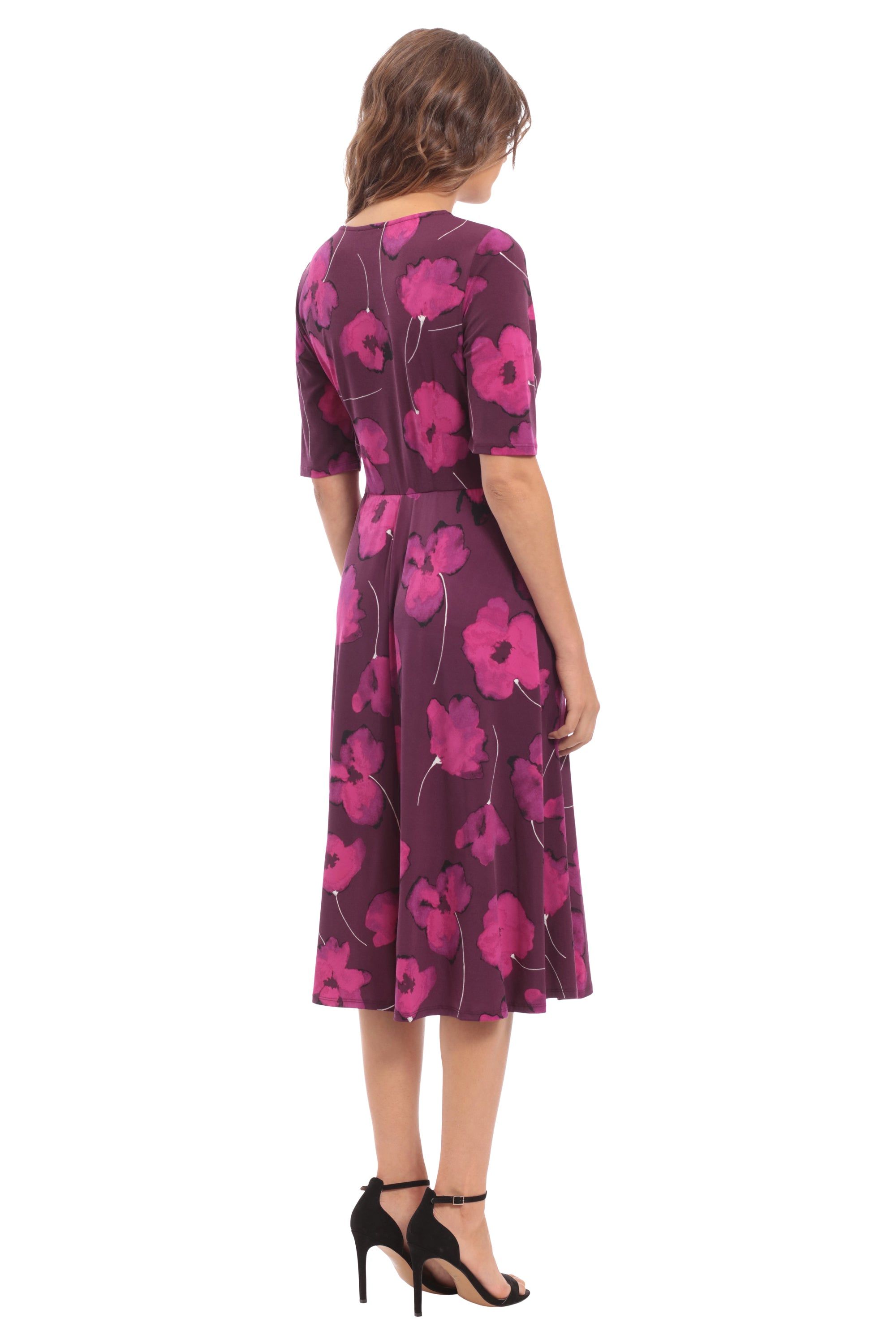 Side Tie Fit & Flare Dress sold by Dress Barn product image thumbnail 2