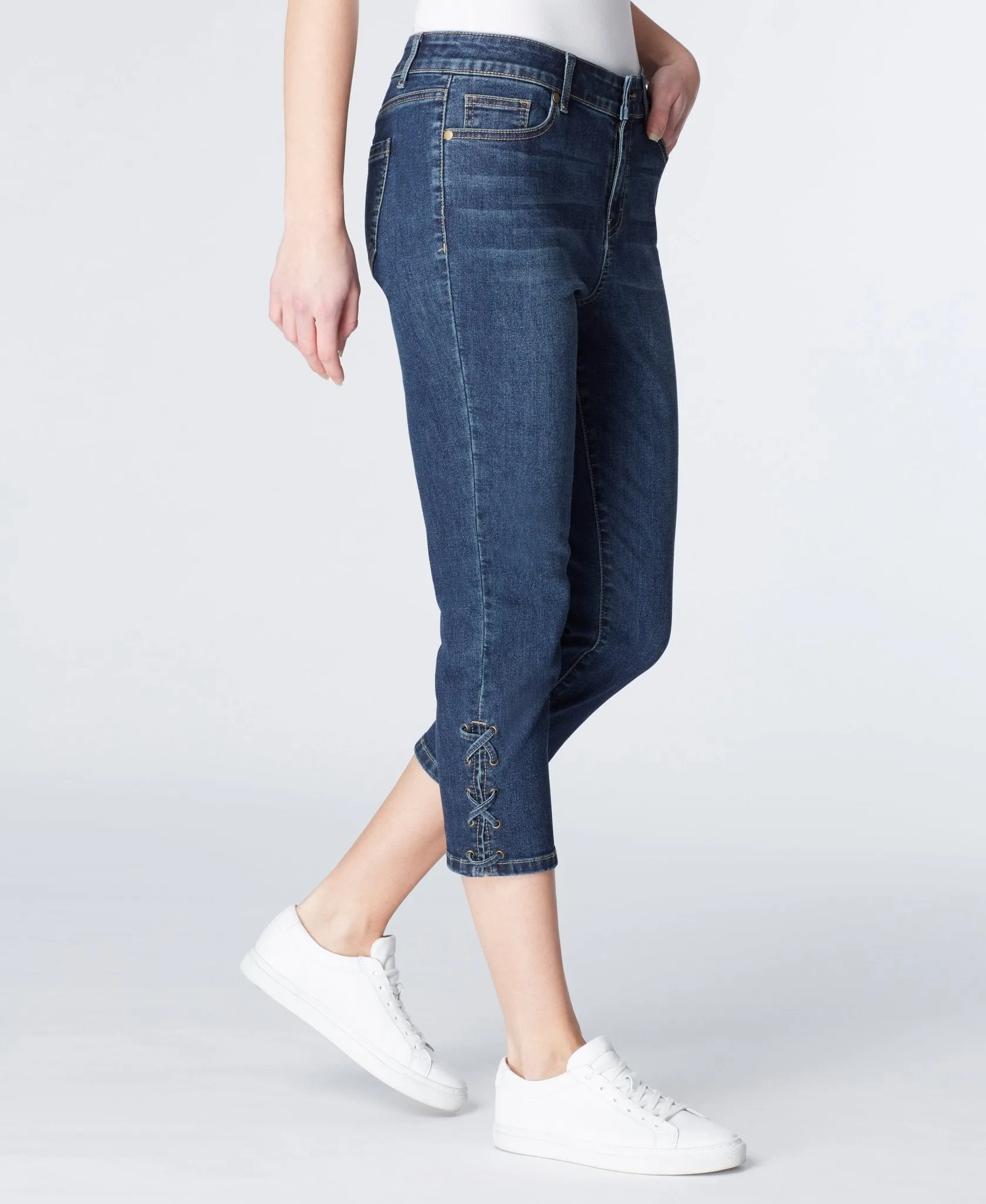 Signature Capri With Side Slit And Lace sold by Dress Barn product image thumbnail 3