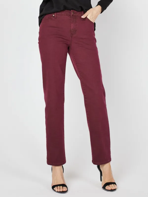 Westport Signature 5 Pocket Colored Denim Straight Leg Jean sold by Dress Barn