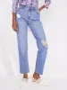 Westport Signature Straight Leg Jeans with Destruction sold by Dress Barn