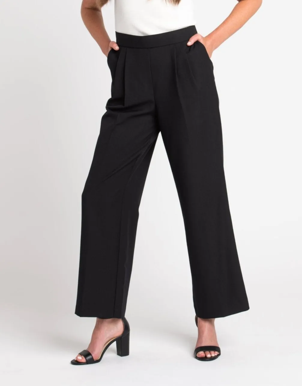 Roz & Ali™ Pleated Wide Leg Trouser Pants sold by Dress Barn
