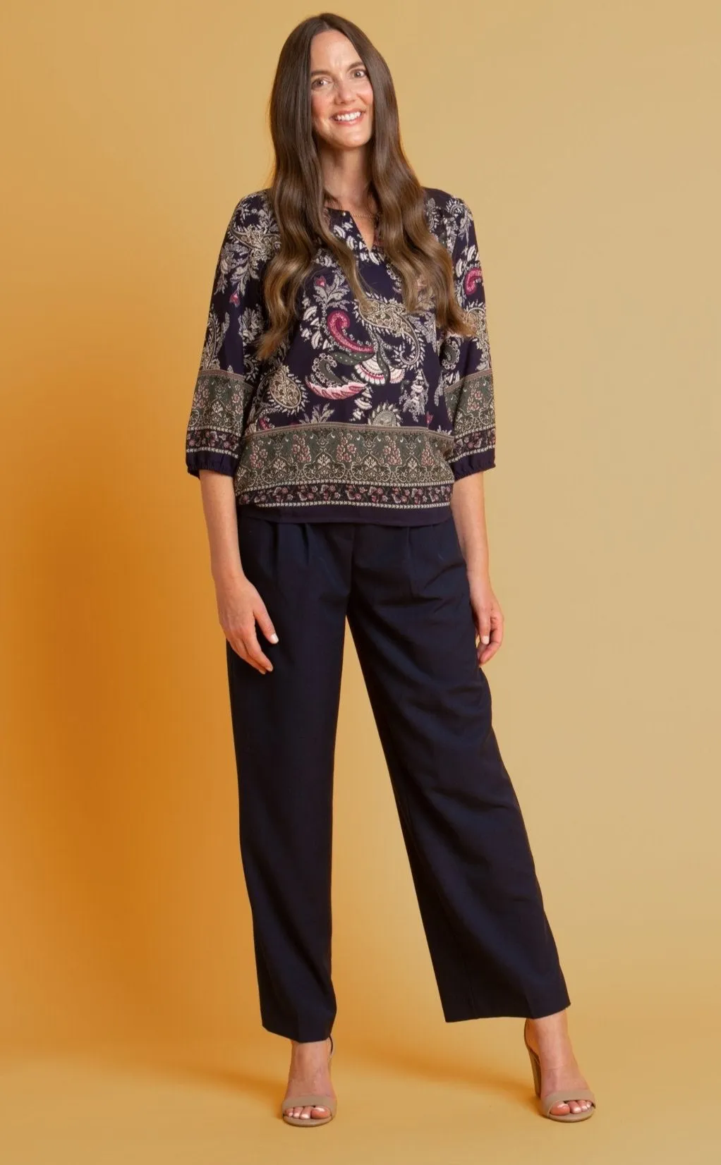 Roz & Ali™ Pleated Wide Leg Trouser Pants sold by Dress Barn product image thumbnail 5