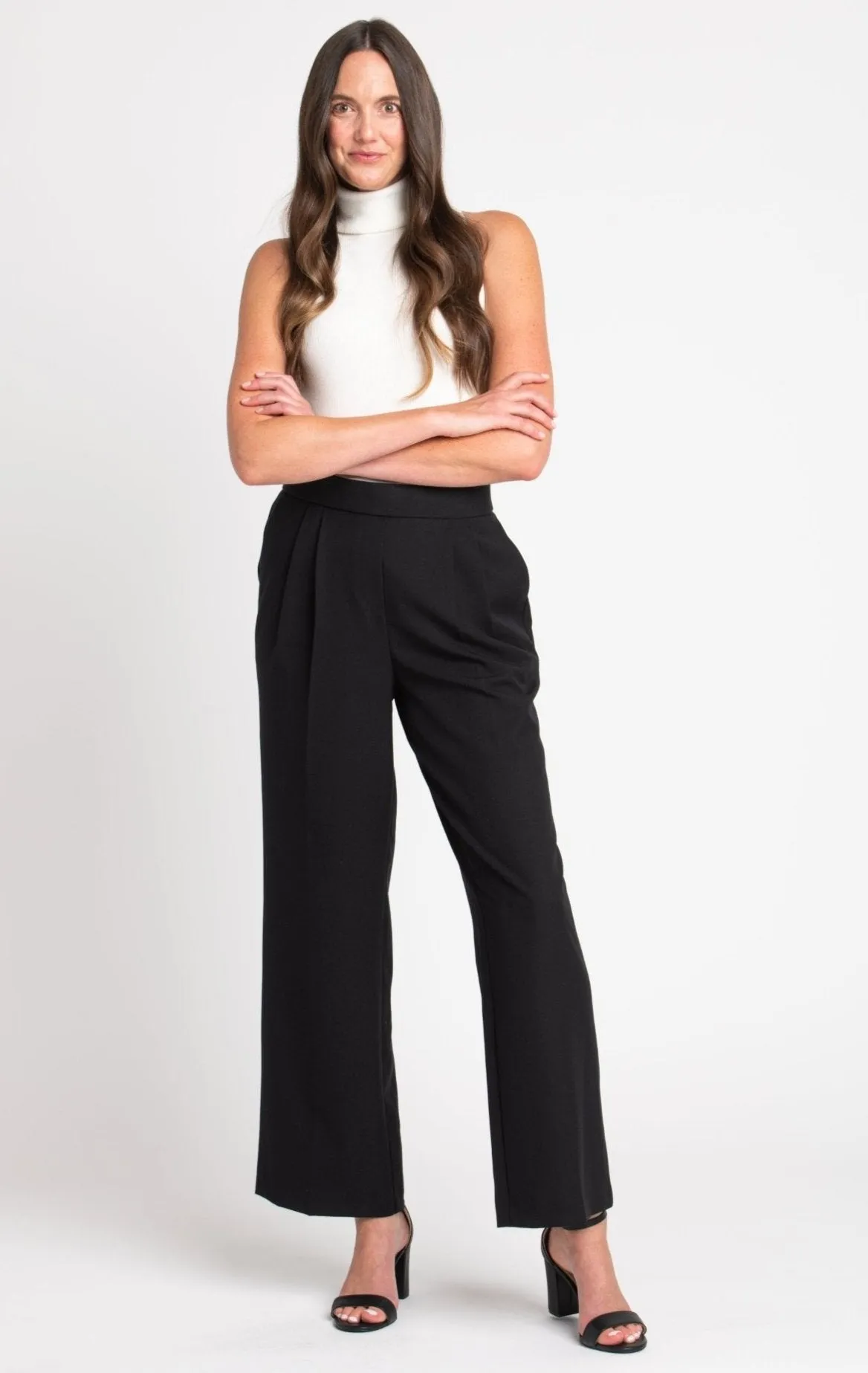 Roz & Ali™ Pleated Wide Leg Trouser Pants sold by Dress Barn product image thumbnail 3