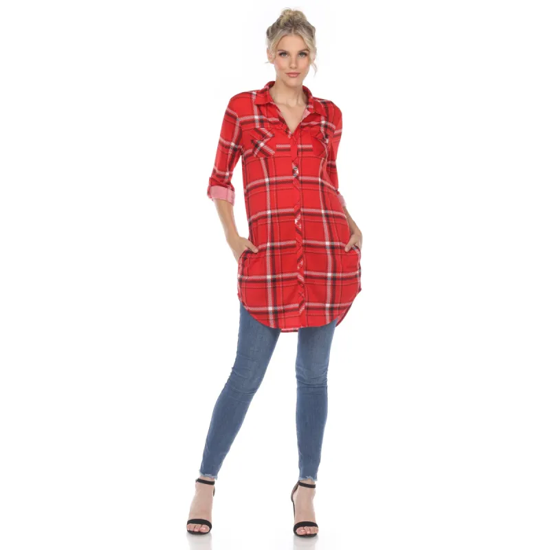 Plaid Tunic Shirt sold by Dress Barn