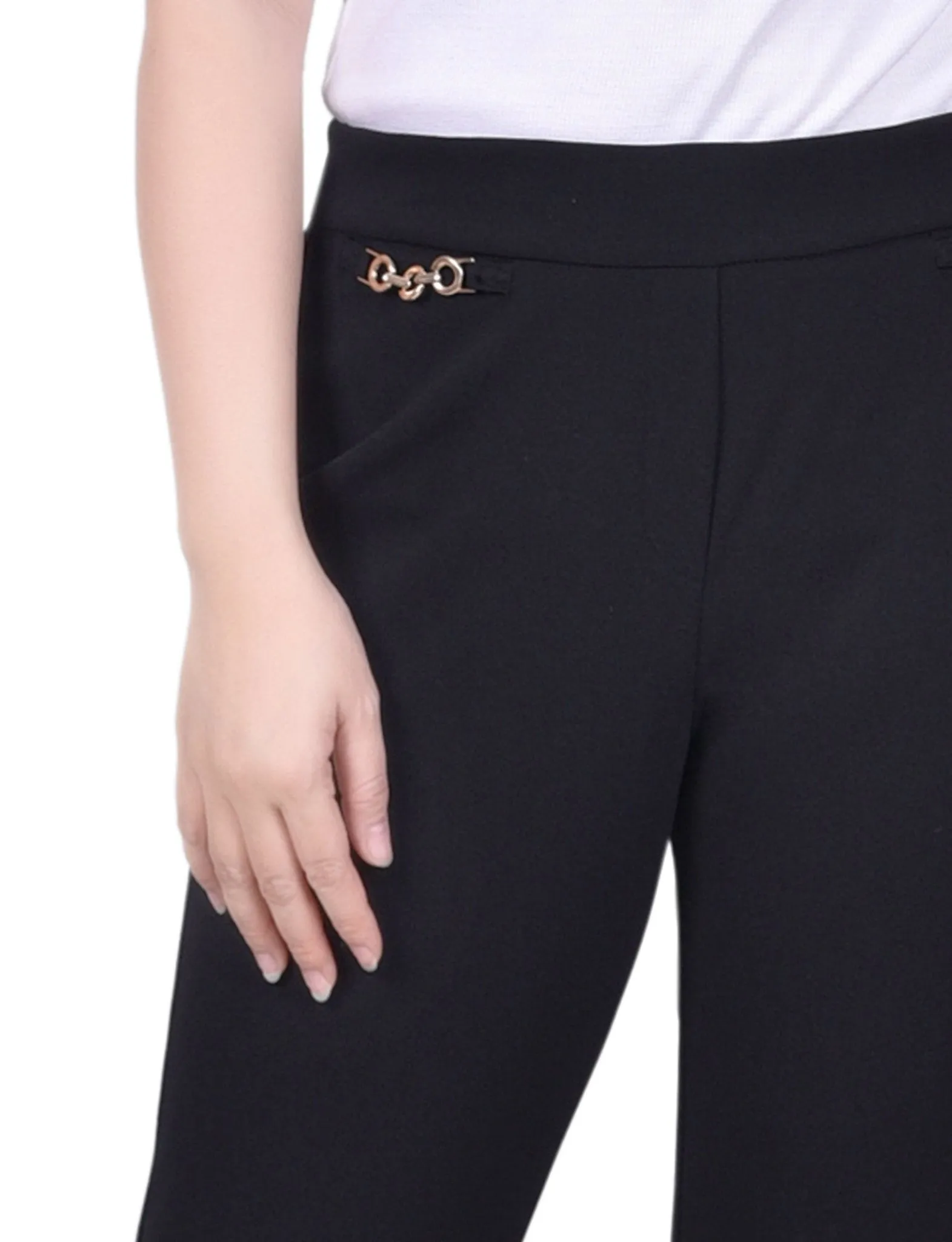 Scuba Crepe Ankle Pant - Petite sold by Dress Barn product image thumbnail 3