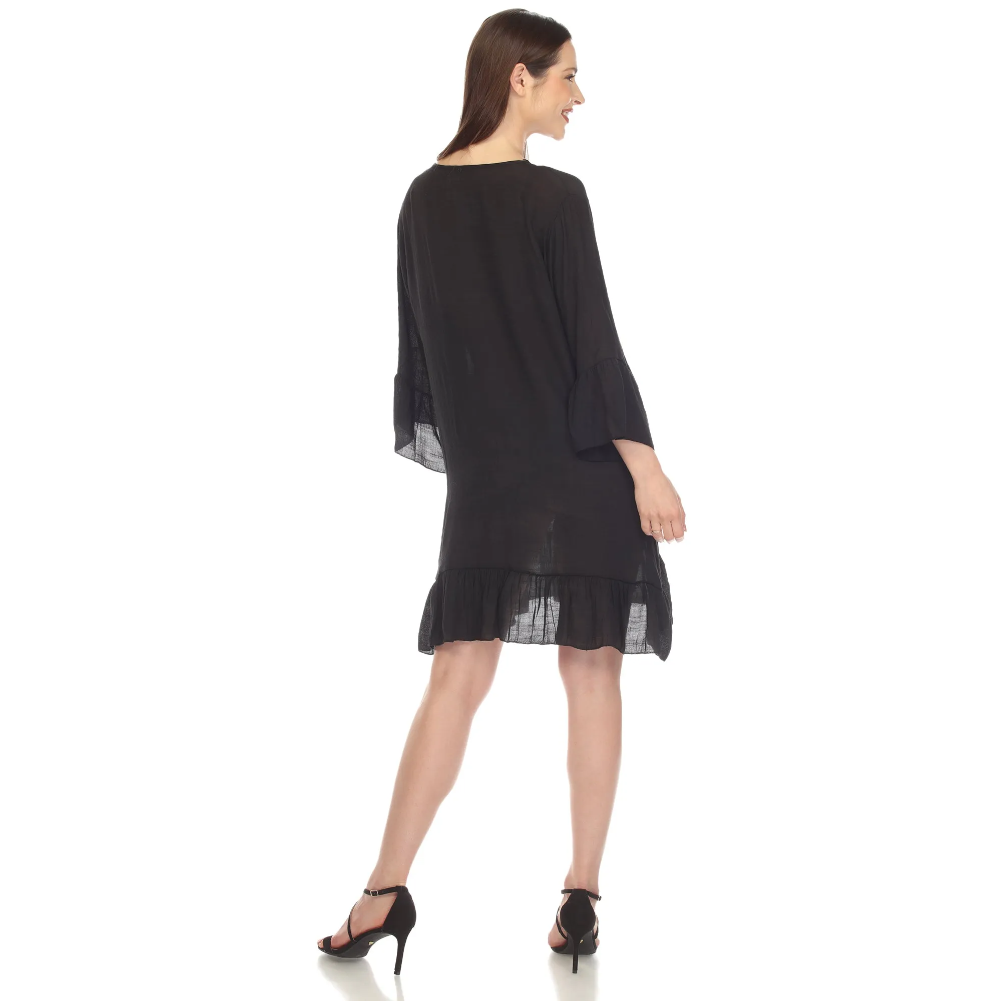 Sheer Crochet Knee Length Cover Up Dress sold by Dress Barn product image thumbnail 3