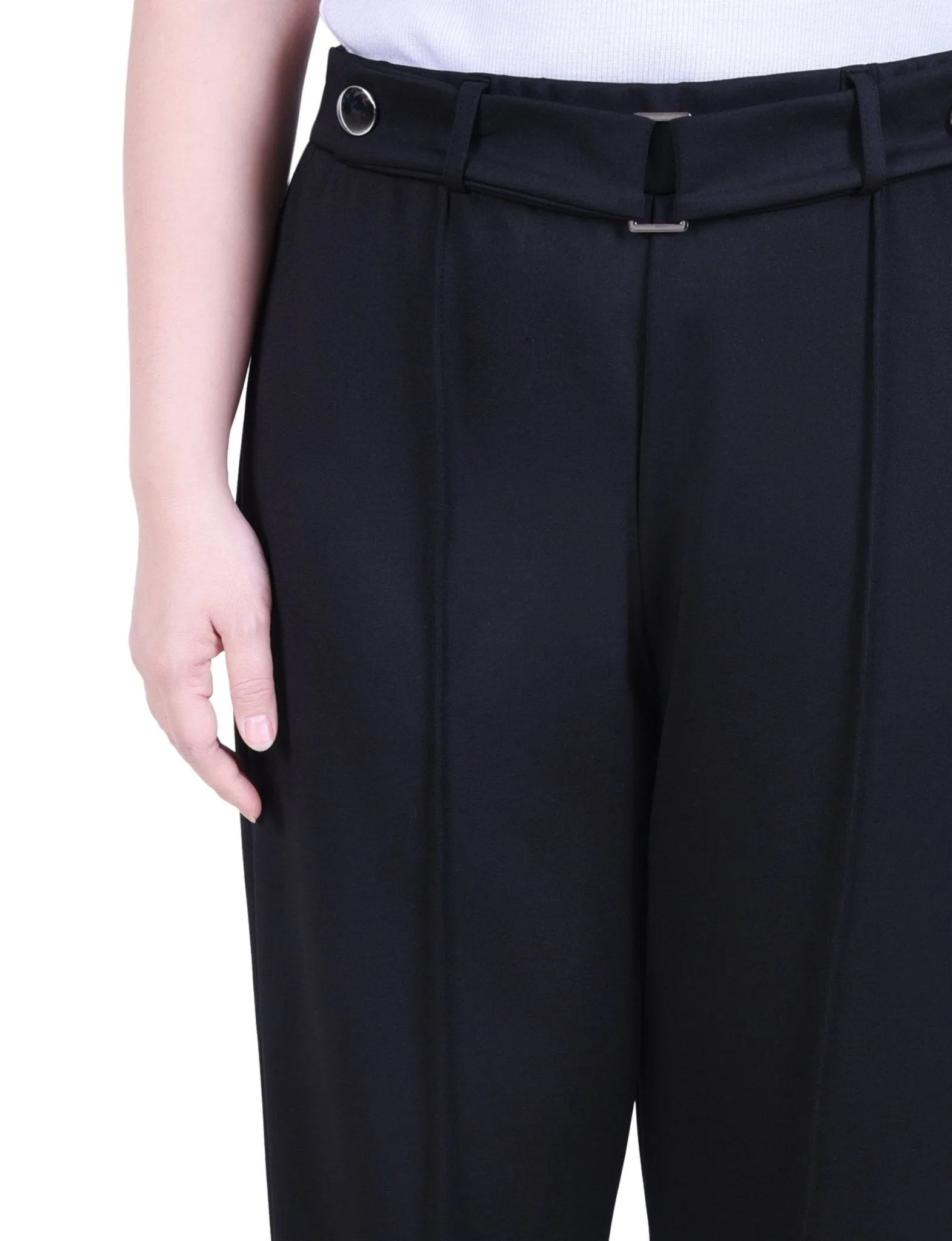 Full Length Scuba Crepe Pants - Petite sold by Dress Barn product image thumbnail 3