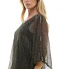 Novelty Trim Cold Shoulder Poncho Pant Set sold by Dress Barn