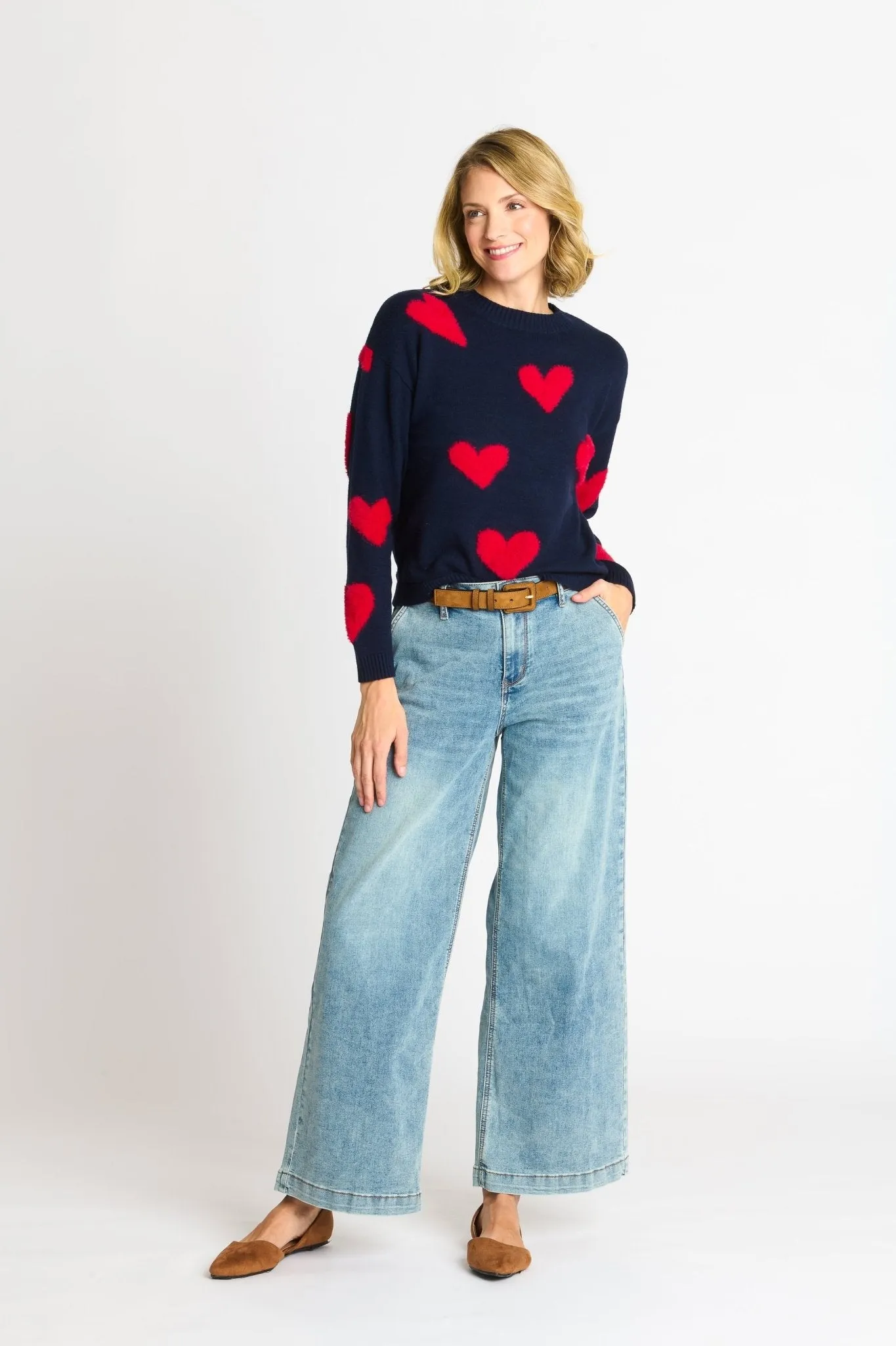 Heart Eyelash Sweater sold by Dress Barn product image thumbnail 2