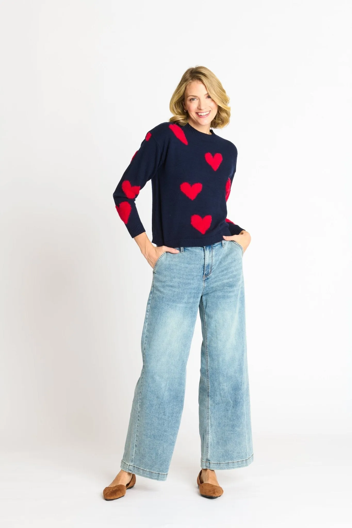 Heart Eyelash Sweater sold by Dress Barn product image thumbnail 3