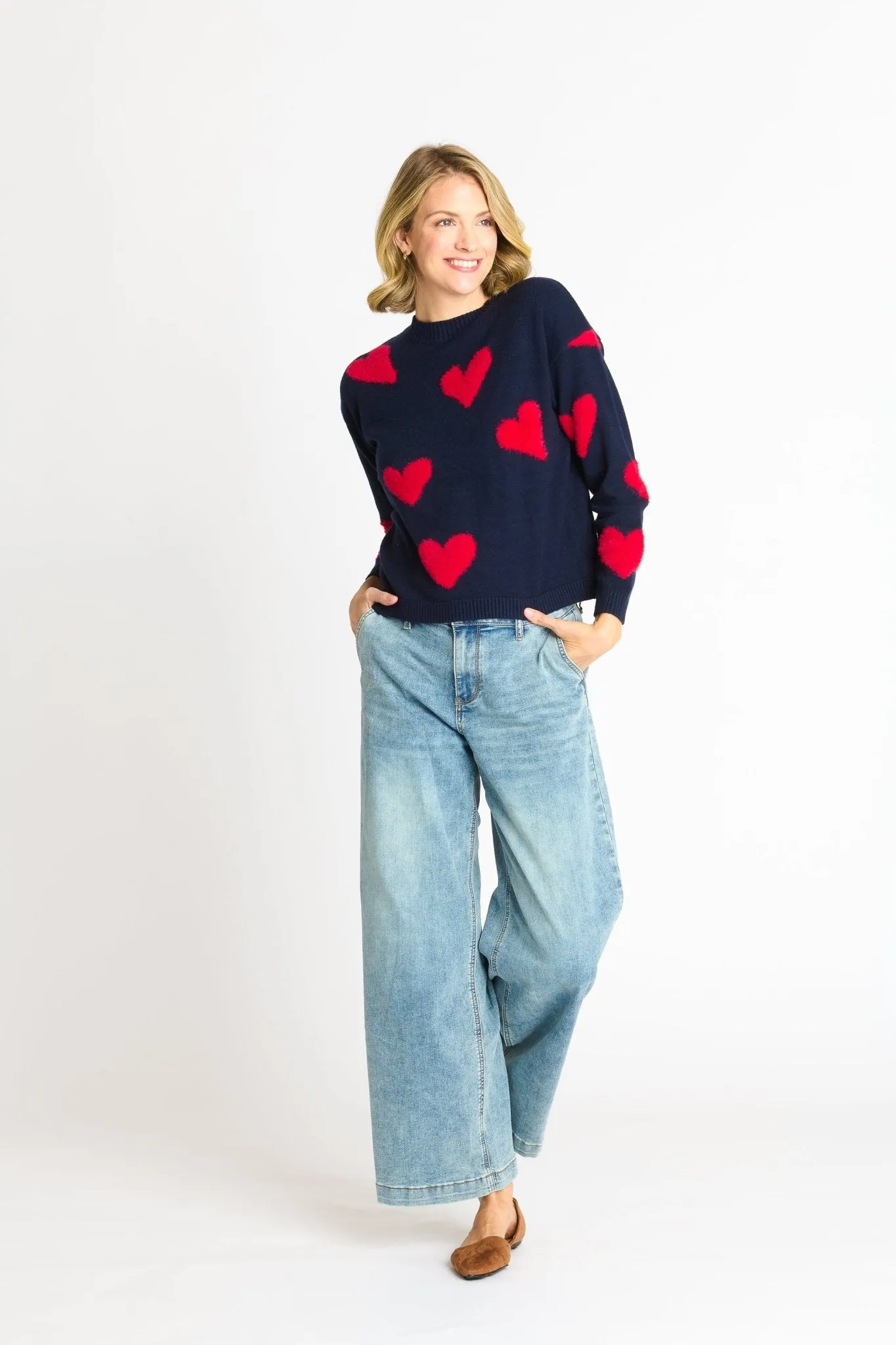Heart Eyelash Sweater sold by Dress Barn product image thumbnail 4