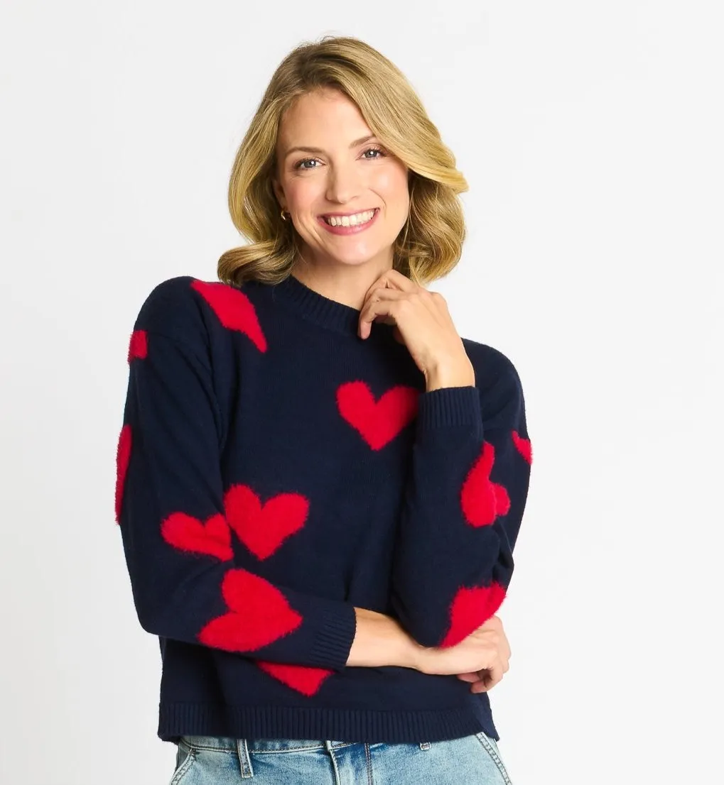 Heart Eyelash Sweater sold by Dress Barn