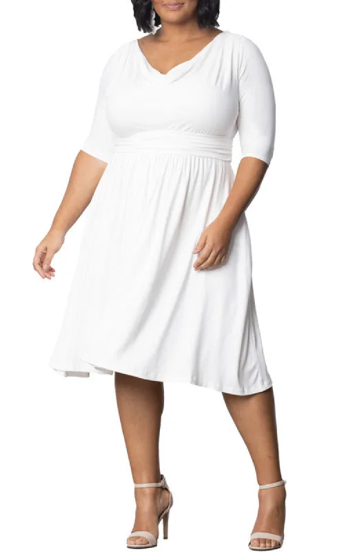Draped in Class Cowl Neck Dress - Plus sold by Dress Barn