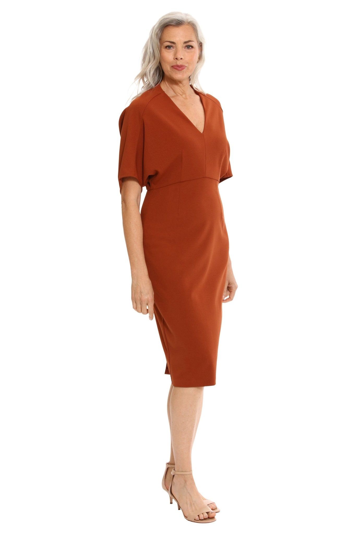 V-Neck Dolman Sleeve Sheath Dress sold by Dress Barn product image thumbnail 3