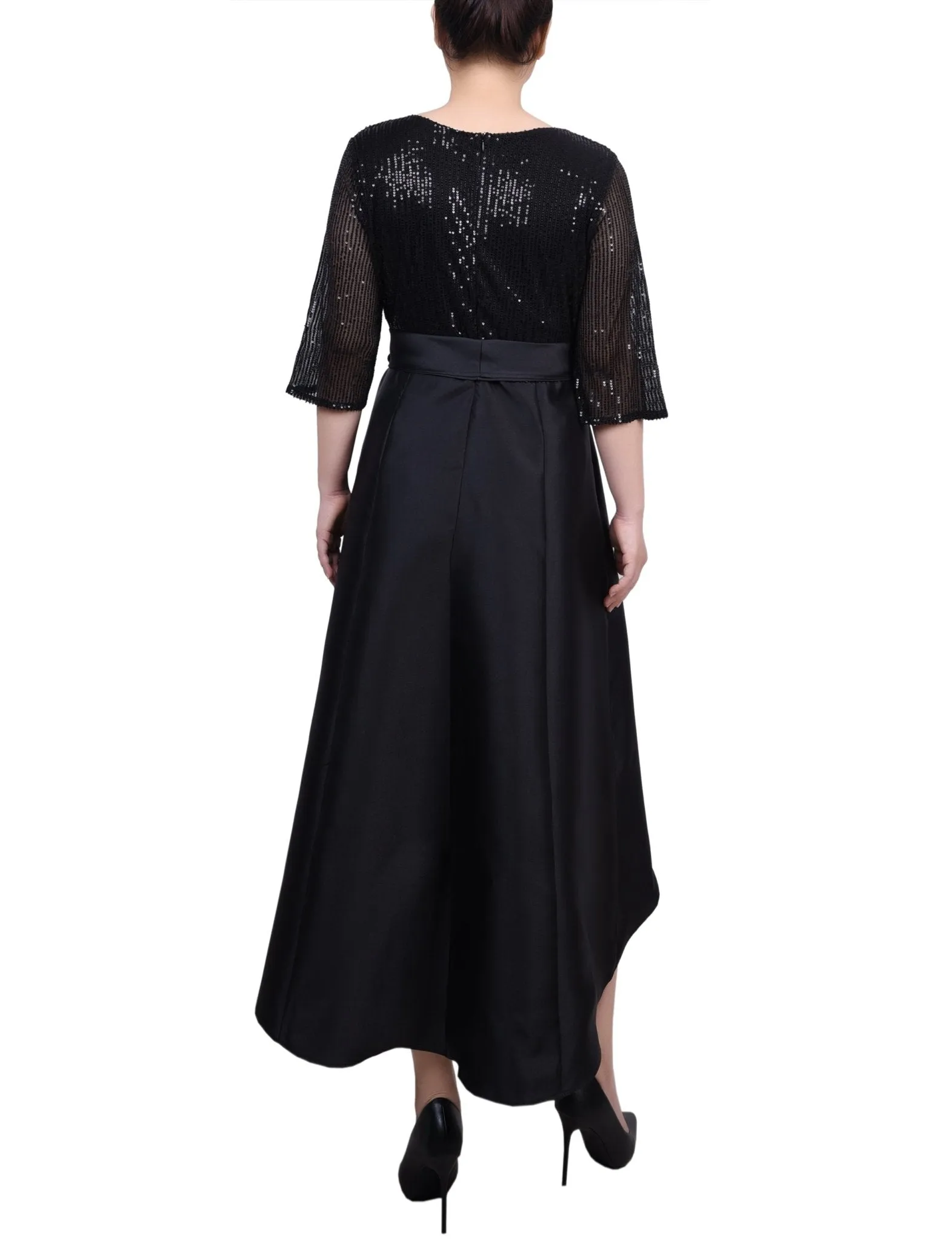 Sequin and Jacquard Holiday Dress - Petite sold by Dress Barn product image thumbnail 4