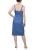Med Denim Sweetheart Neck Chambray Sundress - Petite sold by Dress Barn