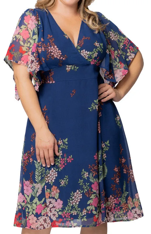 Twilight Garden Border Breezy Border Print Cocktail Dress - Plus sold by Dress Barn product image thumbnail 3
