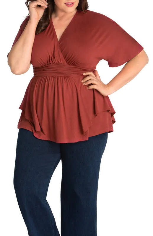 Terracotta Promenade Top - Plus sold by Dress Barn