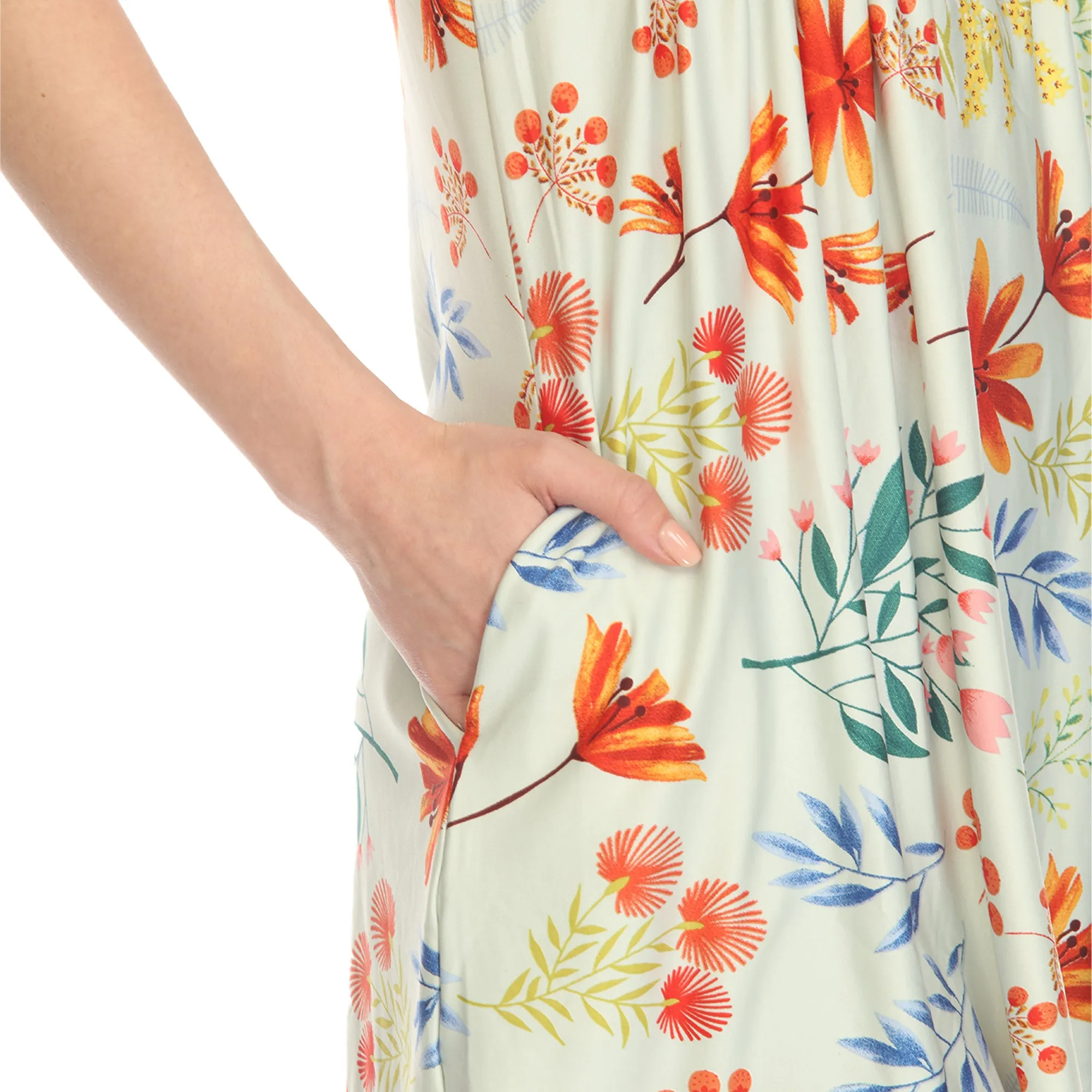 Sage Floral Sleeveless Tunic Top sold by Dress Barn product image thumbnail 4