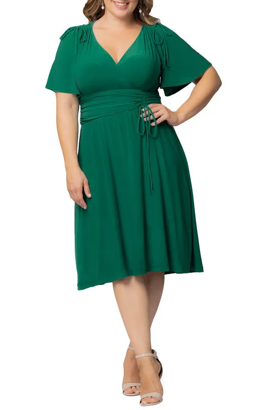 Clover Green Jemma Ruched Tie Dress - Plus sold by Dress Barn