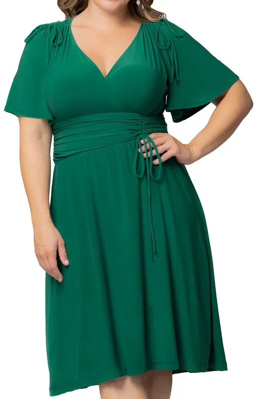 Clover Green Jemma Ruched Tie Dress - Plus sold by Dress Barn product image thumbnail 3