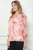 3/4 Knot Sleeve Front & Back Yoke Lined Blouse sold by Dress Barn