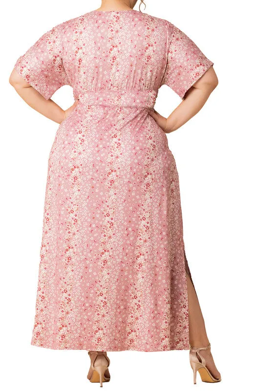 Pink Ditsy Floral Vienna Maxi Dress - Plus sold by Dress Barn product image thumbnail 2