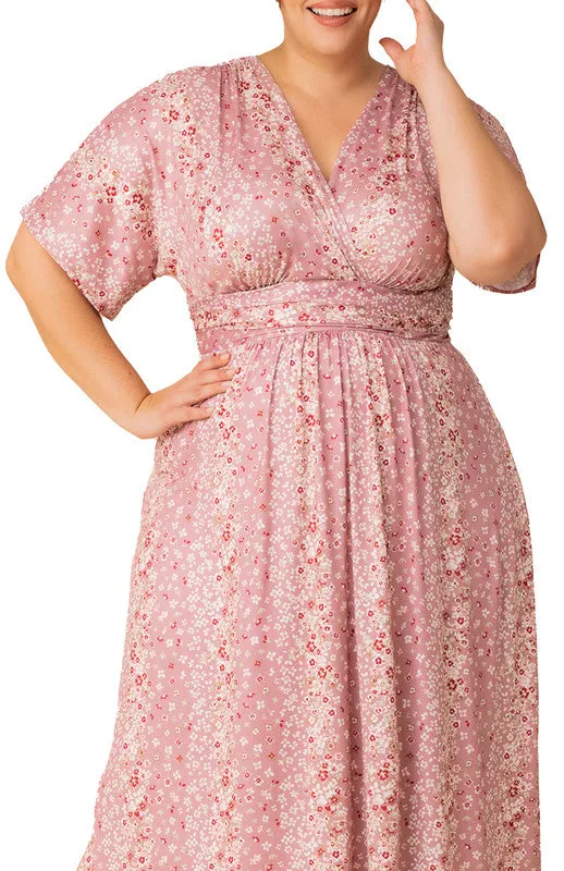 Pink Ditsy Floral Vienna Maxi Dress - Plus sold by Dress Barn product image thumbnail 3