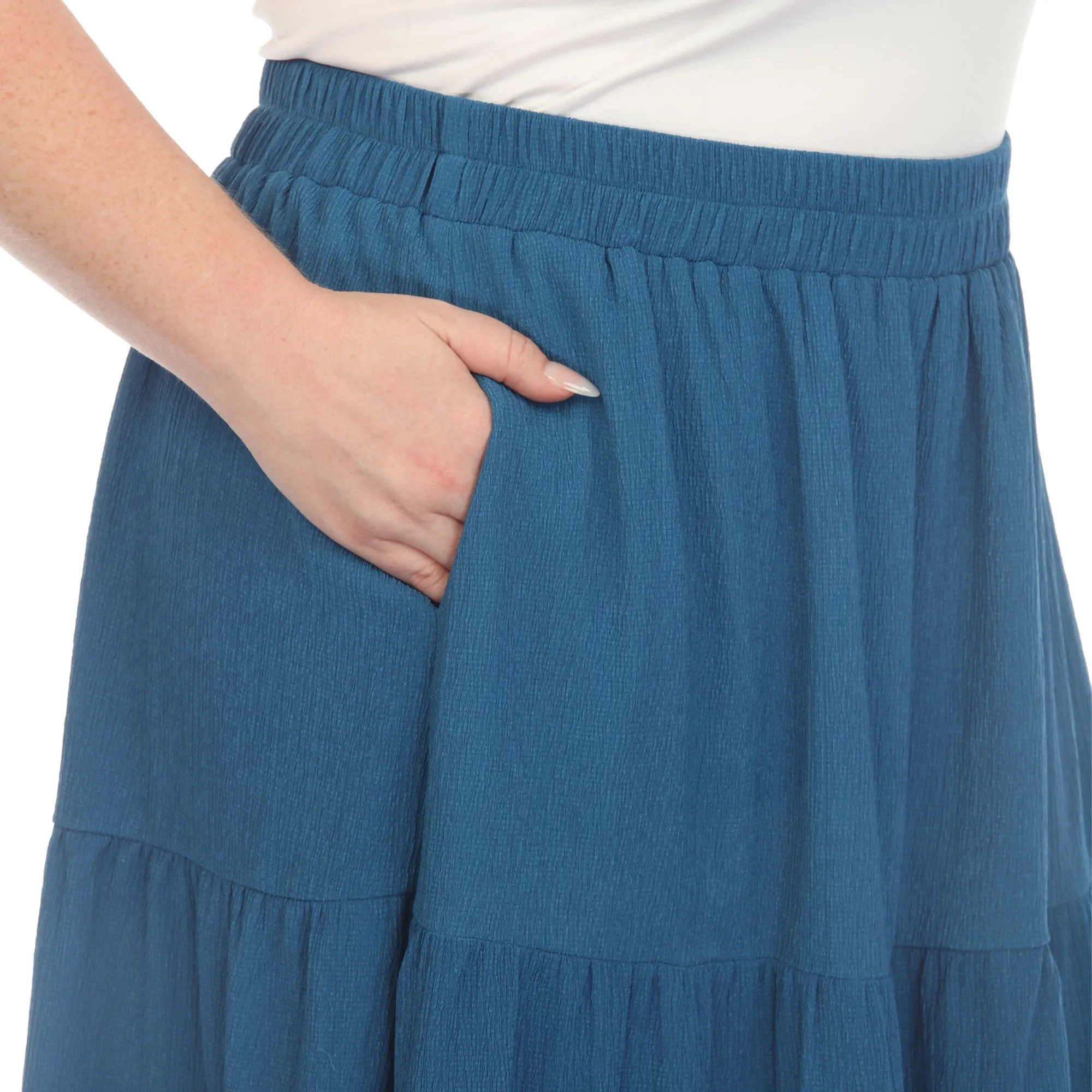 Pleated Tiered Maxi Skirt - Plus sold by Dress Barn product image thumbnail 4